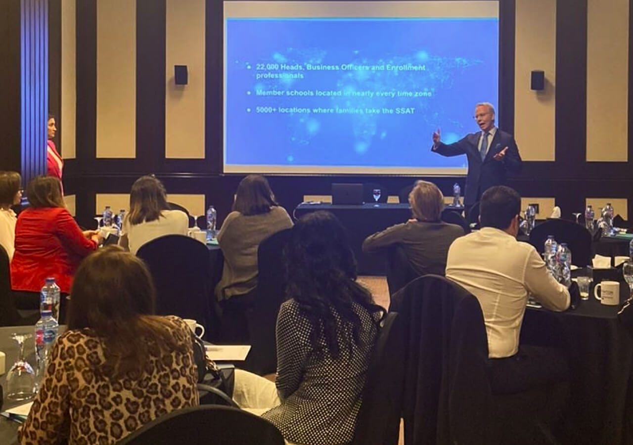 John Williamson from EMA's global team presenting in Egypt.